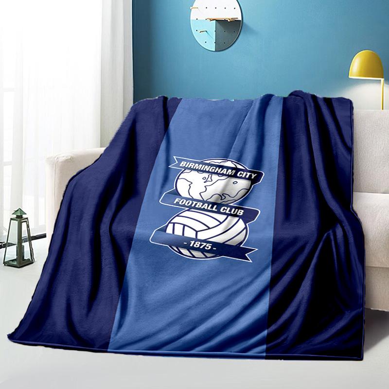 Birming-ham Football Club Printed Throws Blanket Soft Flannel Blankets for Couch Bed Gifts for Men Women Picnic Blanket Christmas Gifts