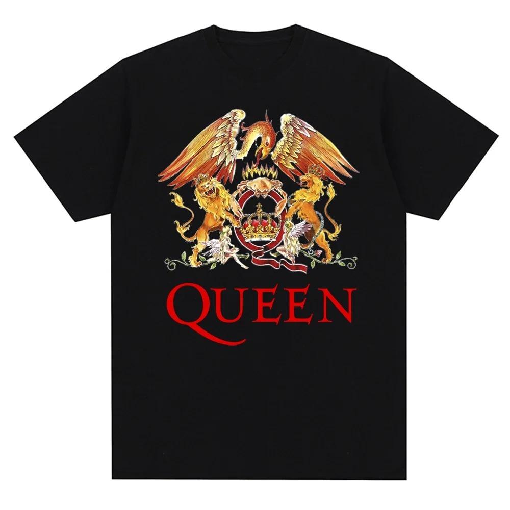 Streetwear Kleidung Vintage Queen Rock Musik Band Sommer T Shirts Fashion Unisex/Frauen Casual Kurzarm Tees 2024 Neue Unisex