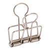 50Pcs Metal Hollow Binder Clips Multipurpose Durable Paper Clamps for Document Certificate Ticket Clothes Silver