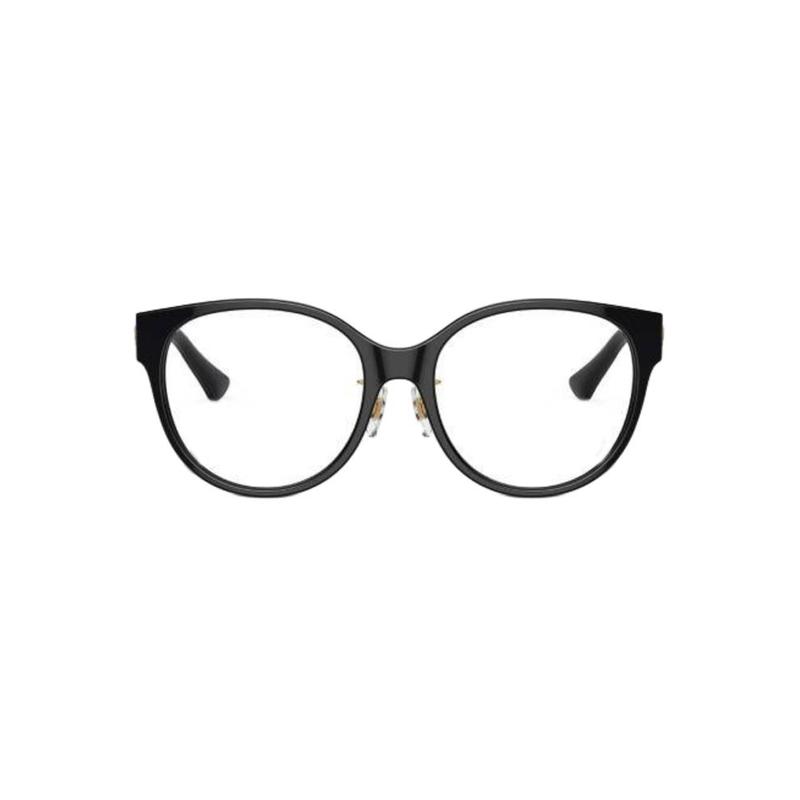Versace Temple logo details plastic oval optical frame women's black 10182410 VE3351DGB1-Black 53