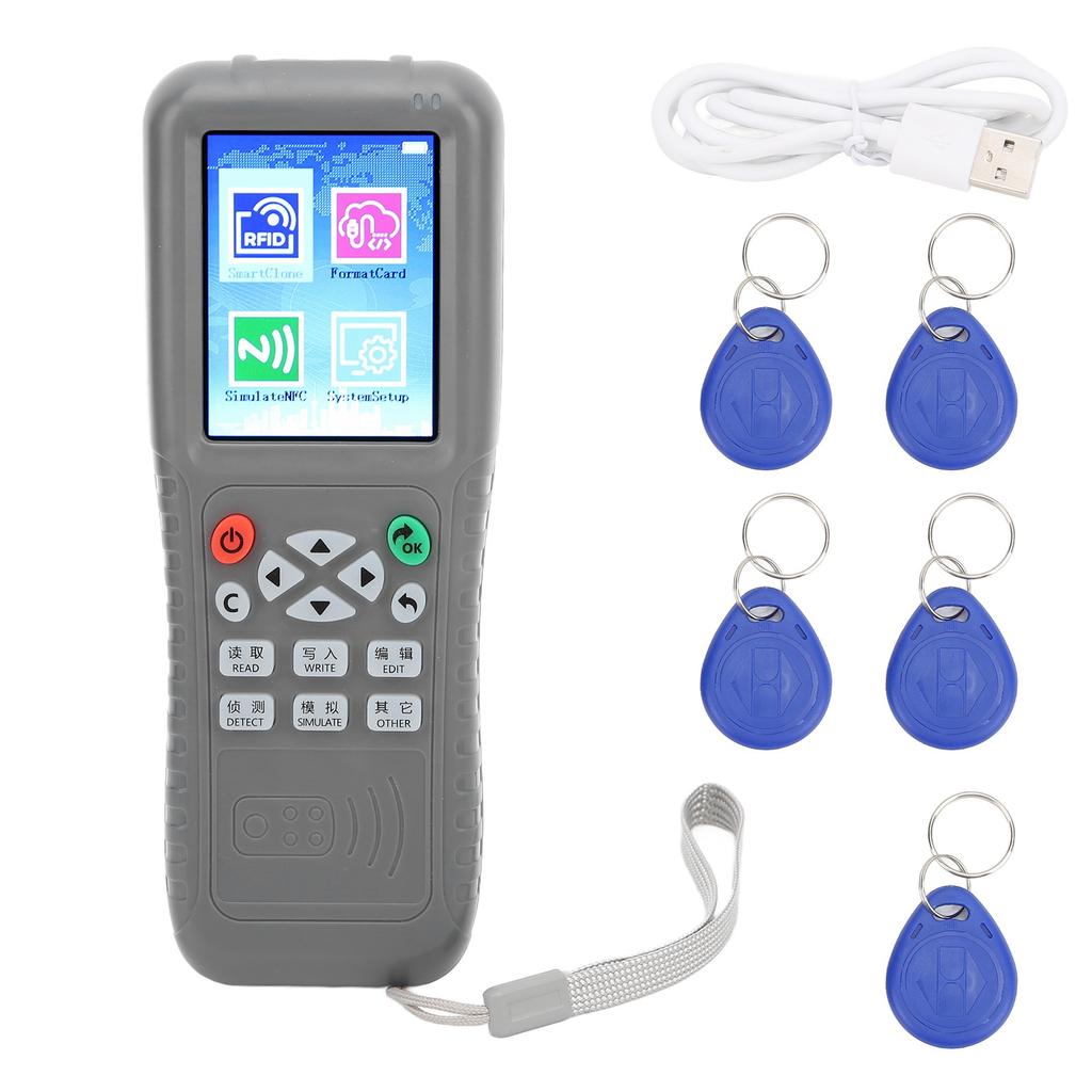 125KHZ Card Copier Voice Prompt Full Decoding Function Reader Writer for IC ID Access Control