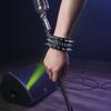 1/3 Pezzi Stile Punk Personalità Musica Rock Tema Oscuro Esagerazione Uomo Set Tre Pezzi Pelle Acciaio Inossidabile Braccialetto da Polso