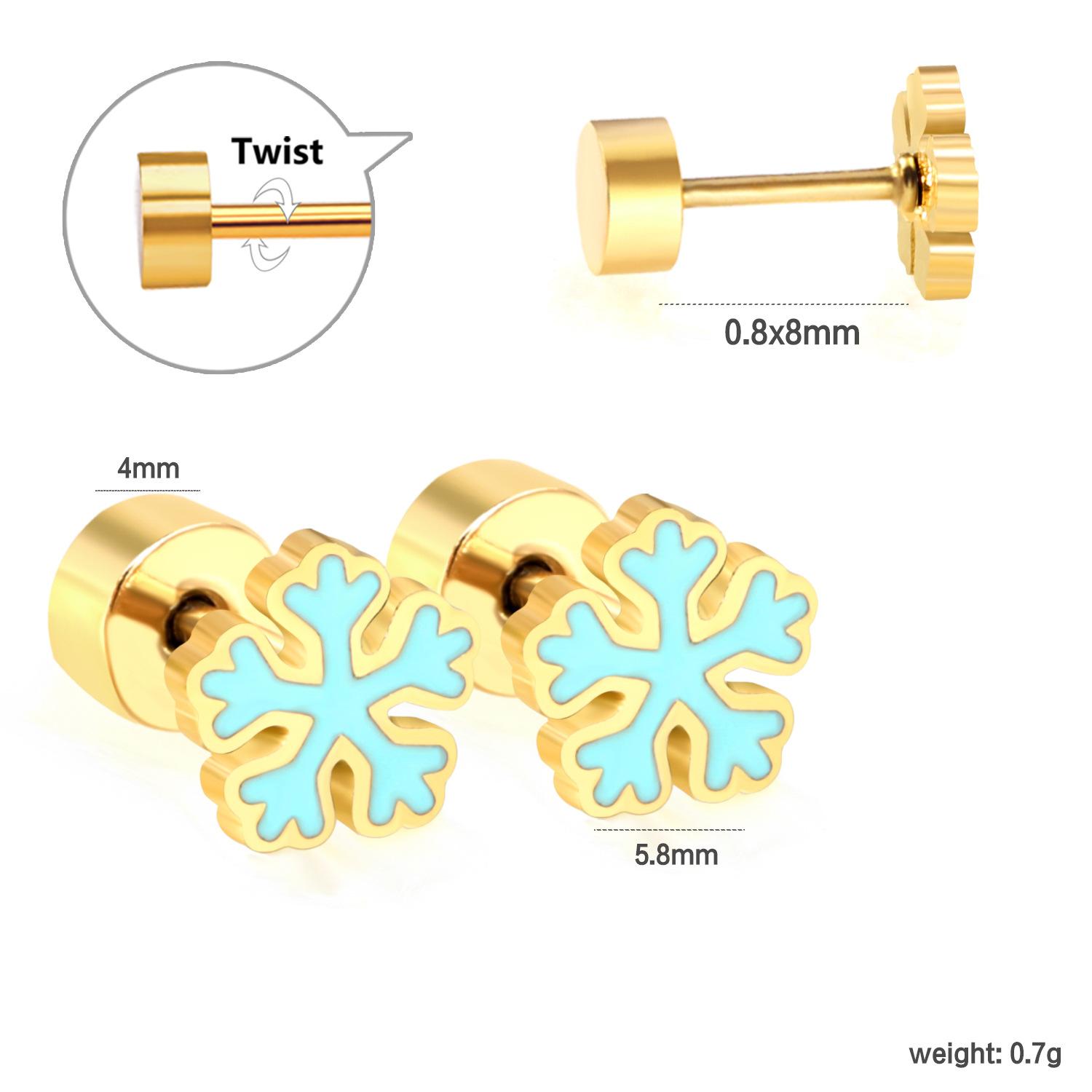

Simple Rainbow Screw Ear Cartilage Studs Fresh And Versatile Earrings For Women Trendy Cartilage Jewelry