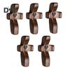 Handcrafted Wooden Fidget Cross Pocket Prayer Cross Fingertip Stress Relief Cross Gadget for Clutching Clinging And Praying Encouragement Gift