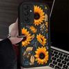 Sunflower Flower Oil Painting Case for Samsung Galaxy S25 S24 S23 Ultra S22 Plus S21 FE S20 A55 A54 A15 A35 Shockproof Cover