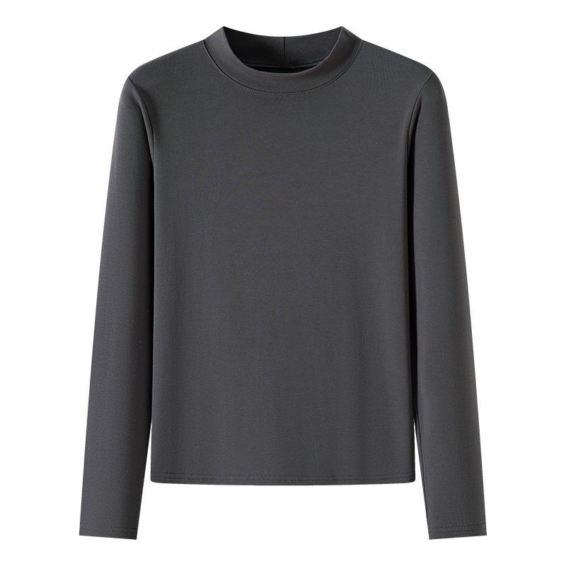 Semi-turtleneck Bottoming Shirt Women's Autumn and Winter New Slim-fit Knitted Inner Early Autumn Long-sleeved Shirt Top