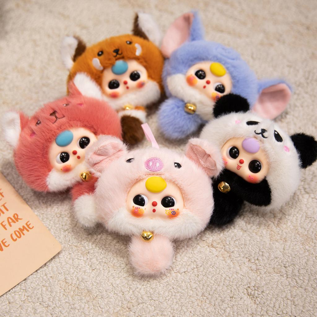 Glue Doll Face Small Pendant Plush Toy Doll Cartoon Bag Pendant Keychain Doll