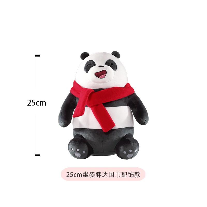 Official We Bare Bears Plush Toy Bear Stuffed Animal Soft Pillow Doll Kids Adults Birthday Gift Decor
