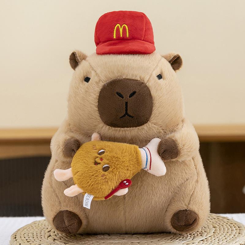 Doll Animal Capybara Plush With Chicken And Tater For Kids Room Toys Decor