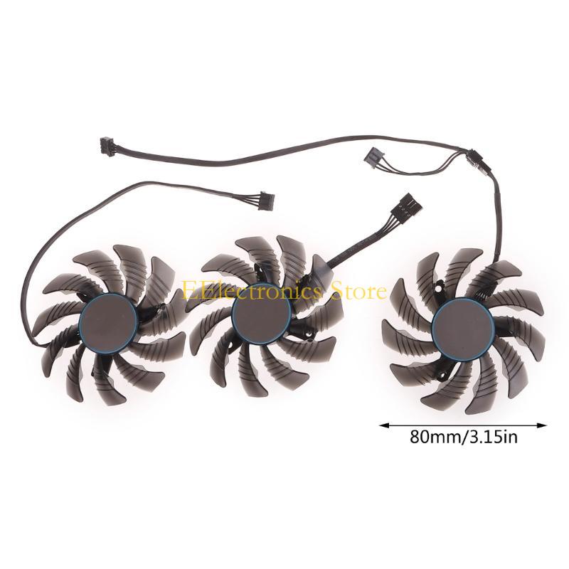 B03C PLA09215S12H 12V 4Pin Graphics Card Cooling VGA Fan for Gigabyte GeForce RTX3080