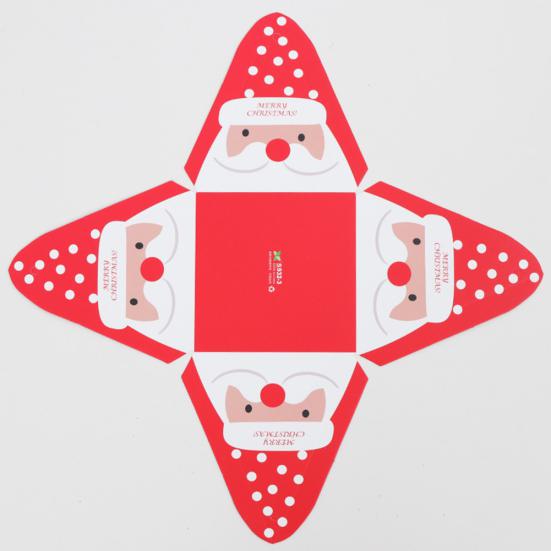 6 ks Vánoční trojúhelníková dárková pyramida bonboniéra párty narozeniny svatební výslužky