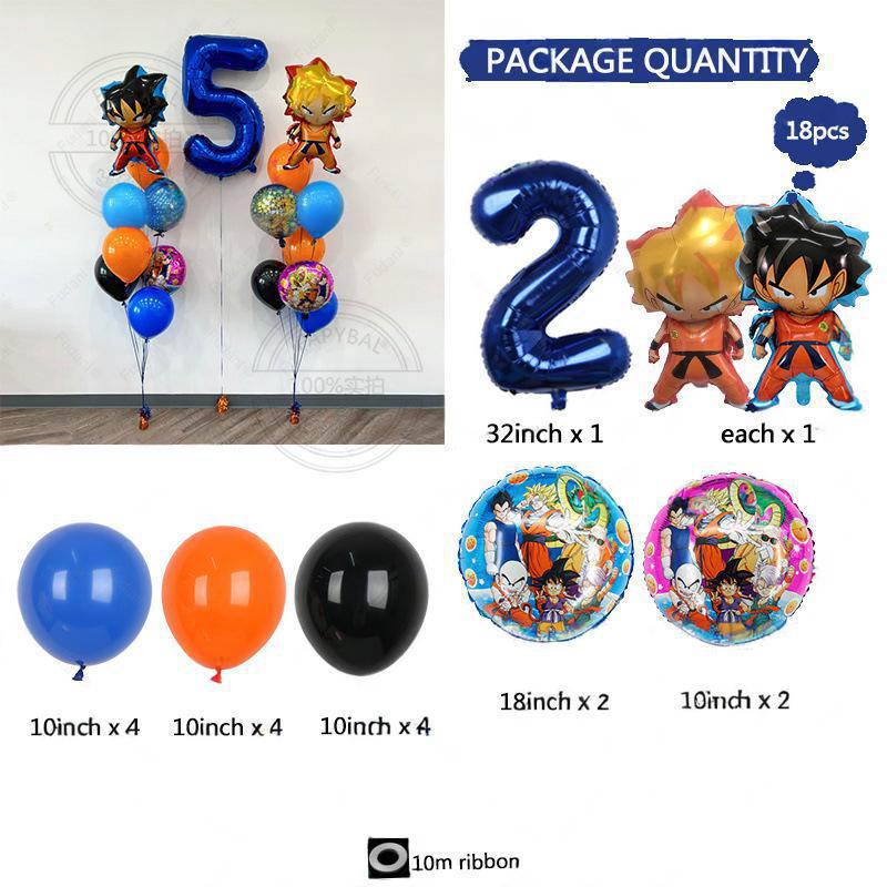 Animation Theme Character Aluminum Film Latex Lift-Off Balloon Set Boy Birthday Arrangement