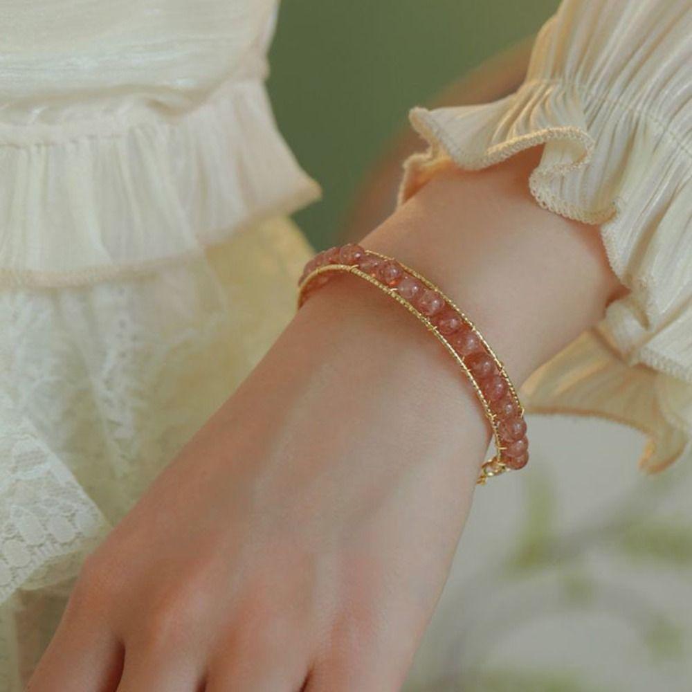 Antique Bracelet Magnetic Bangle Korean Style Bracelets Stone Bead Bracelets Female Hand Chain