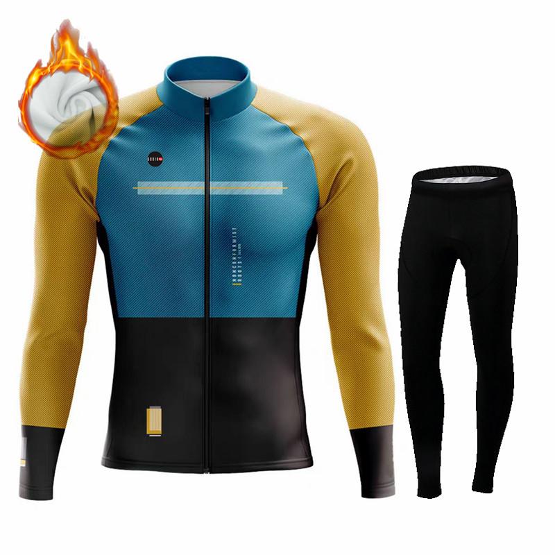 2026 Winter Fleece Riding Suit Set Gobikful Spain Winter Thermal Fleece Jacket  Jersey Long Sleeve Ropa Ciclismo Hombre Bicycle Wear Bike Clothing