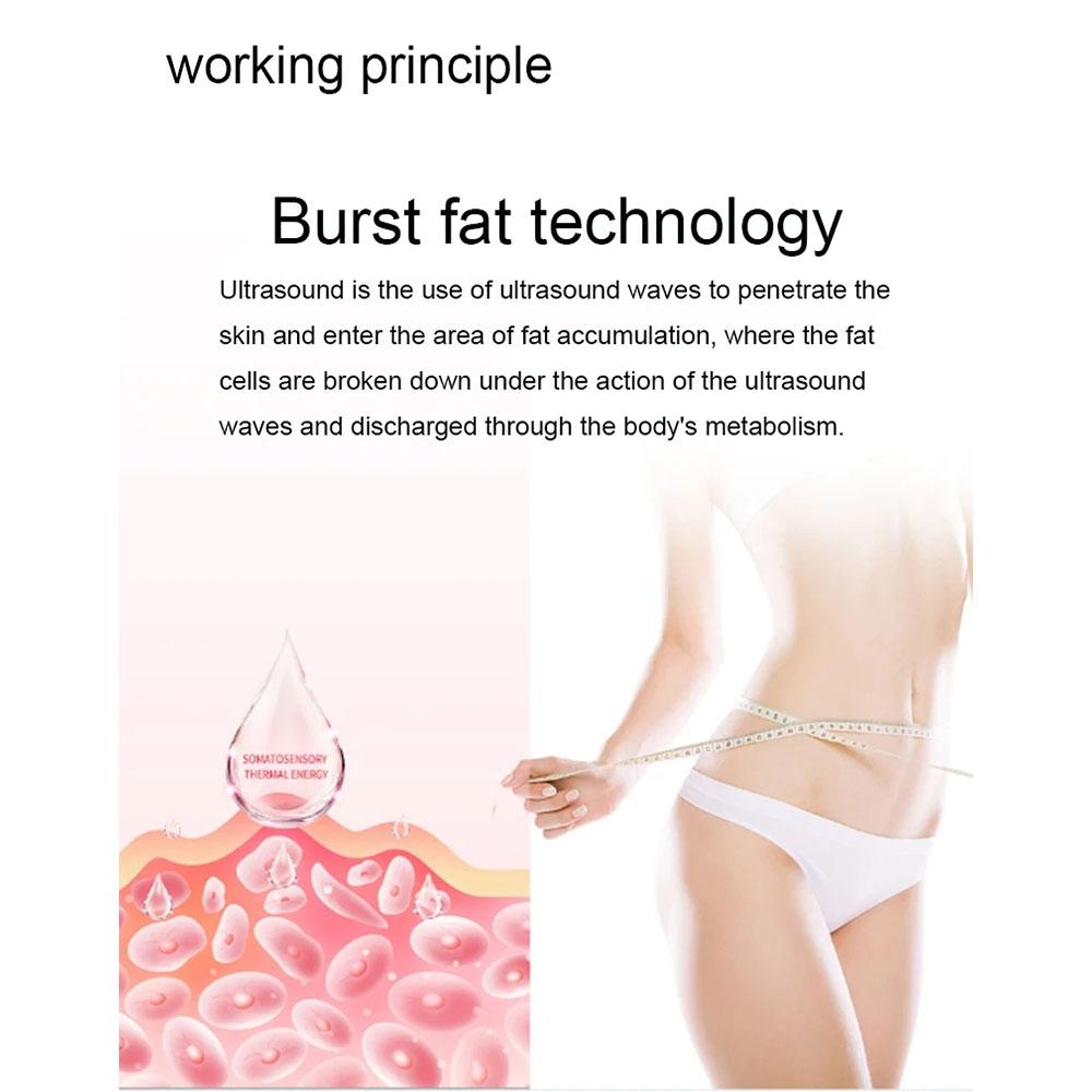 3 In 1 40K Cavitation Slimming Machine Ultrasonic Body Shaping Massage RF Facial Skin Tightening Lifting Device with Stand