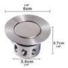 Universal Wash Basin Bounce Drain Filter Anti Clogging Flip Top Drainer Filter