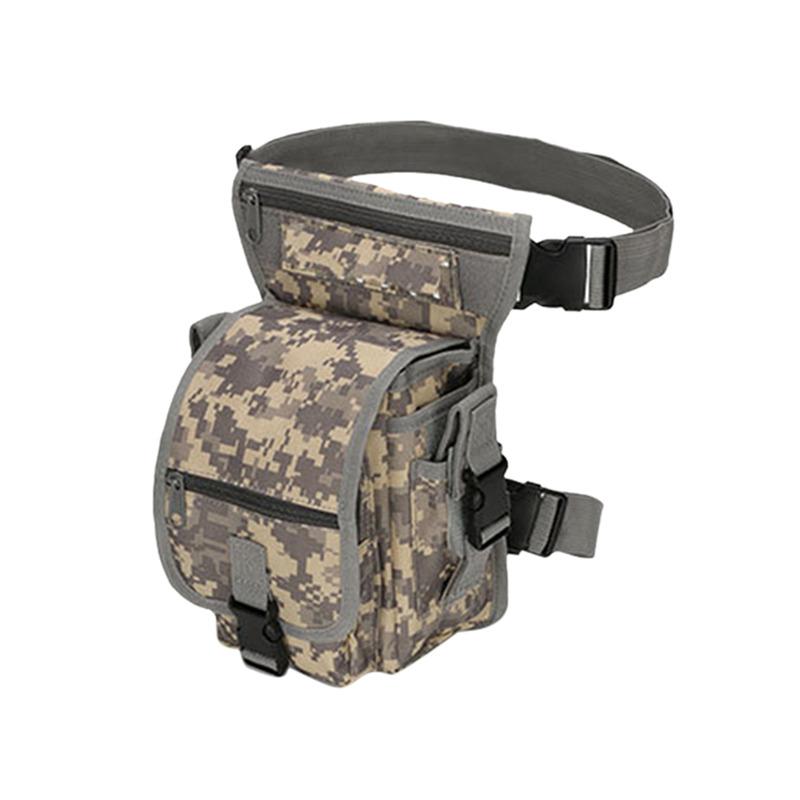 Herren Taktische Drop-Leg-Tasche Multifunktionale Hüfttasche Verstellbarer Oberschenkelgurt Wandern Sport Radfahren Wasserdichte Nylon Campingtasche