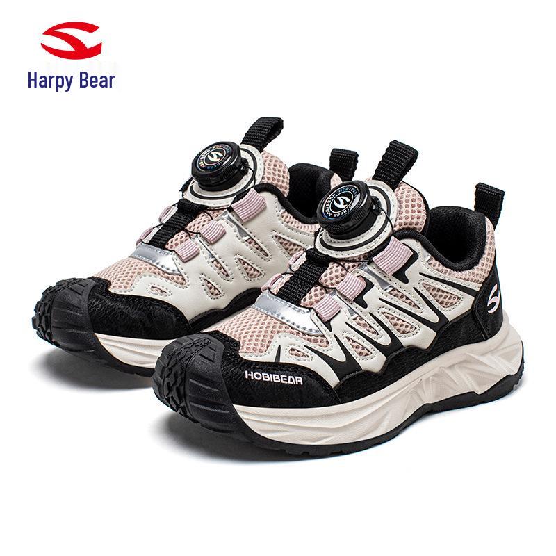 

Comfortable HOBIBEAR Mesh Sports Shoes for Kids - Breathable, Double Mesh, Ideal for Spring and Autumn Outdoor Activities. 27 бежевий/фіолетовий