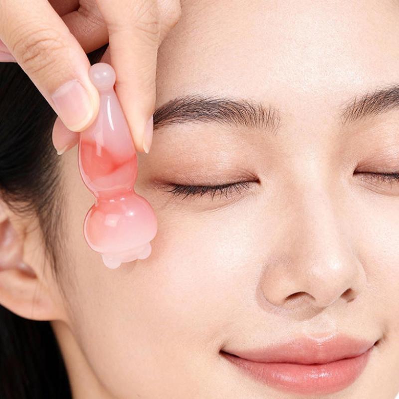 1Pcs Lotus Seedpod Shape Massager Facial Physiotherapy Tool Resin Gua Sha Face Skin Care Massage Stick Smooth Face Massage Tool