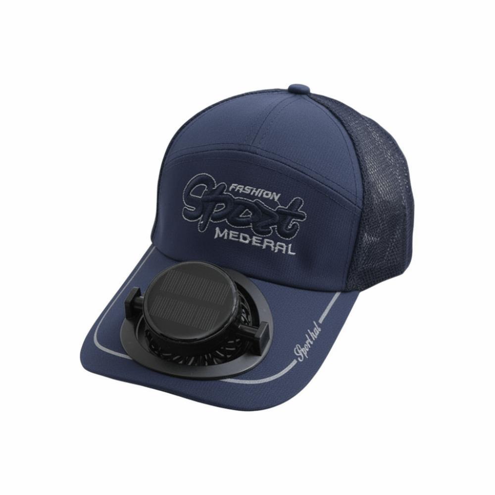 Yiran Dayang Hat Women's Baseball Cap Polyester Solar Charging Fan Hat Sun Protection Duck Tongue Usb Charging Fan Hat Sun Protection Hat Adults Wear