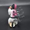 Demon Slayer Upper Moon 3 Akaza Statue - Twelve Kizuki Death Confession Scene Collectible Figure (Half-Human Demon Display Model