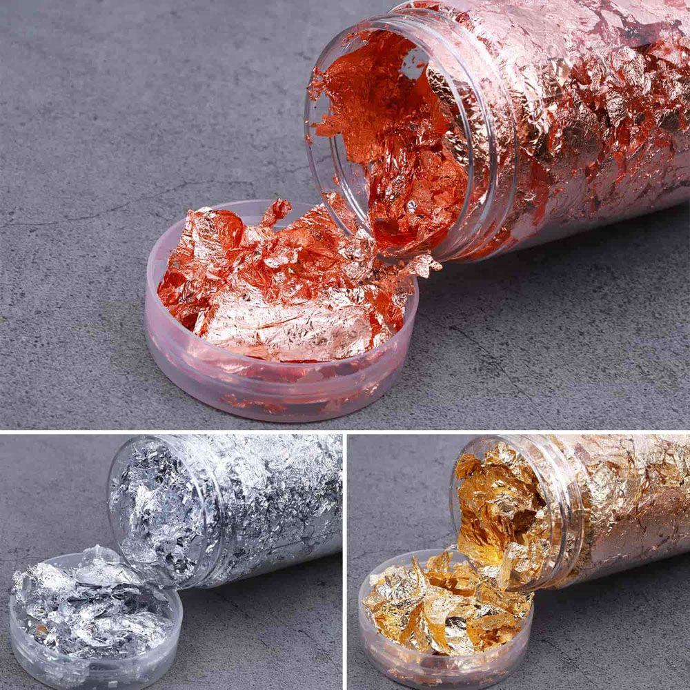 Decor Art Decoration Sequins Gold Foil Gold Leaf Flake Filling Materials Resin Mold Fillings