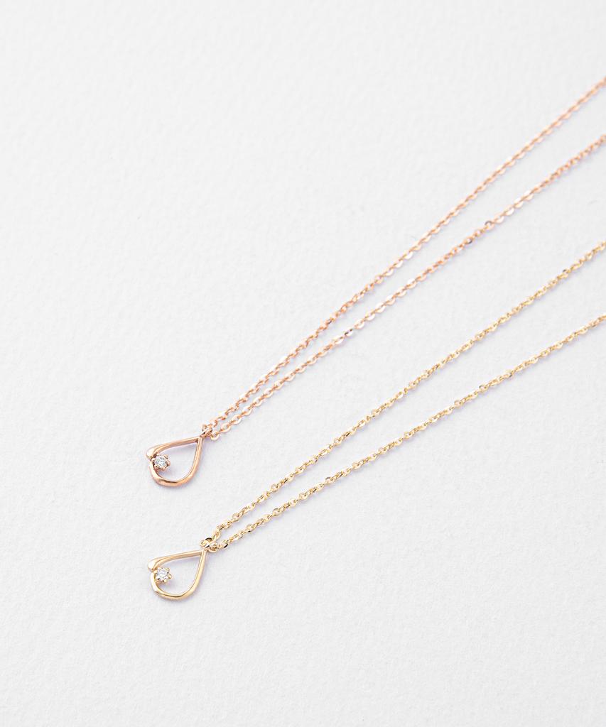 Ordor [14K] Lab-Worn Diamond Teardrop Necklace