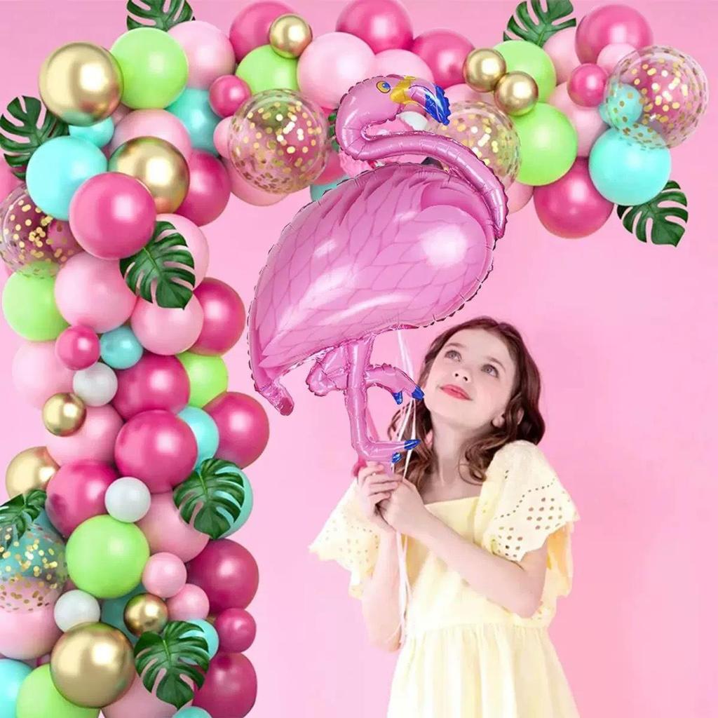 Flamingo Hawaiian Summer Party Balloon Arch Set