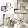 Multifunctional Kitchen Cutter and Cutting Board Stand with Chopstick Holder Space Saving Storage Rack Organizers