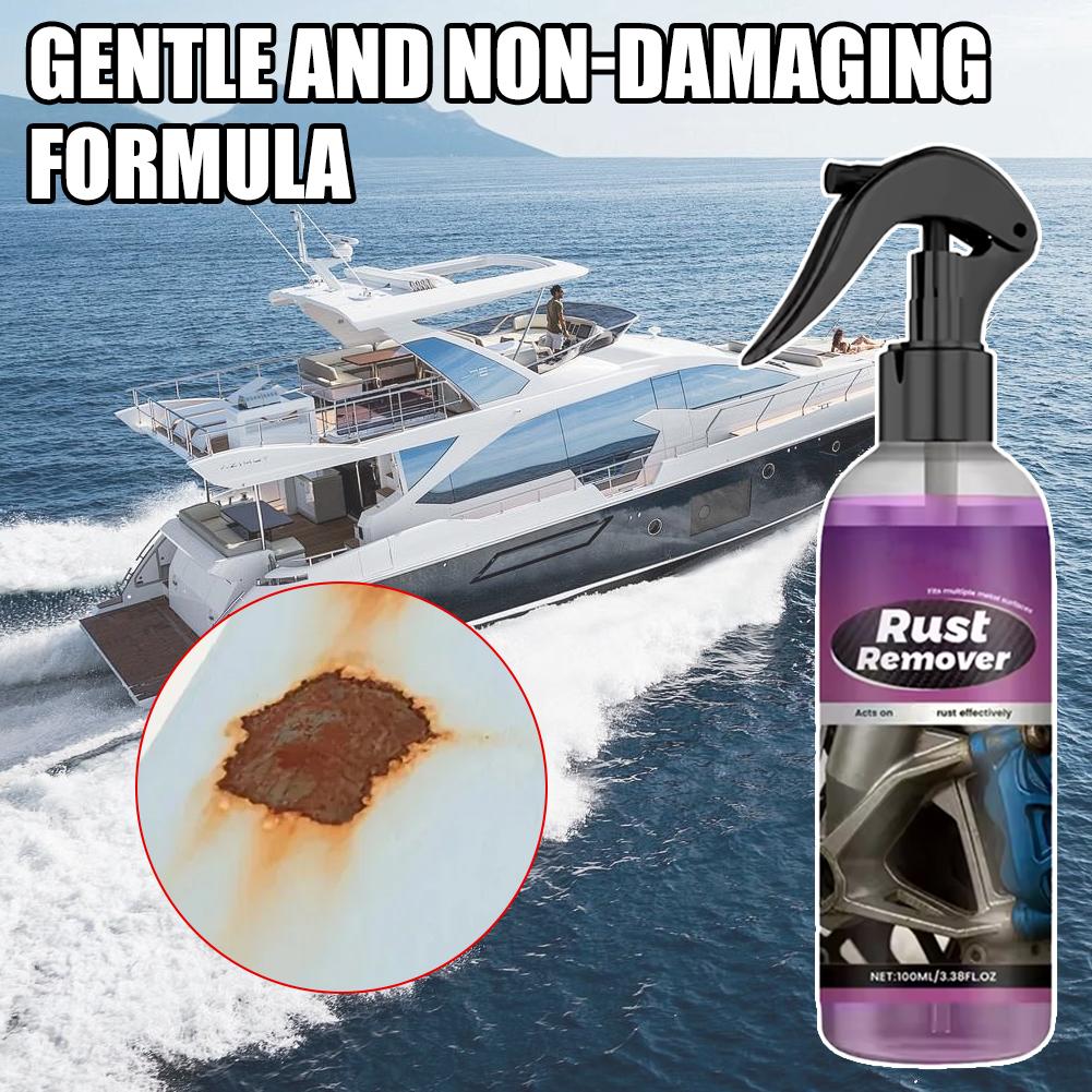 Automobile Rust Removal Spray Powerful Hub Exhaust Pipe Metal Cleaner Multi-purpose Rust Remover Effectively Removes Rust