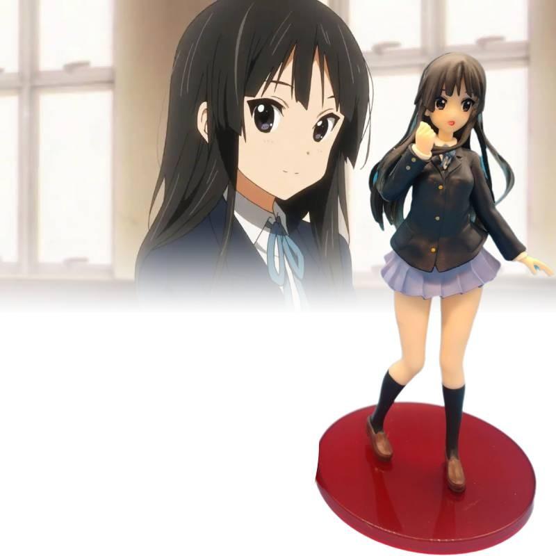 On K Akiyama Mio Figurine Cartoon Model Statuary Christmas Gift Toys Ornament