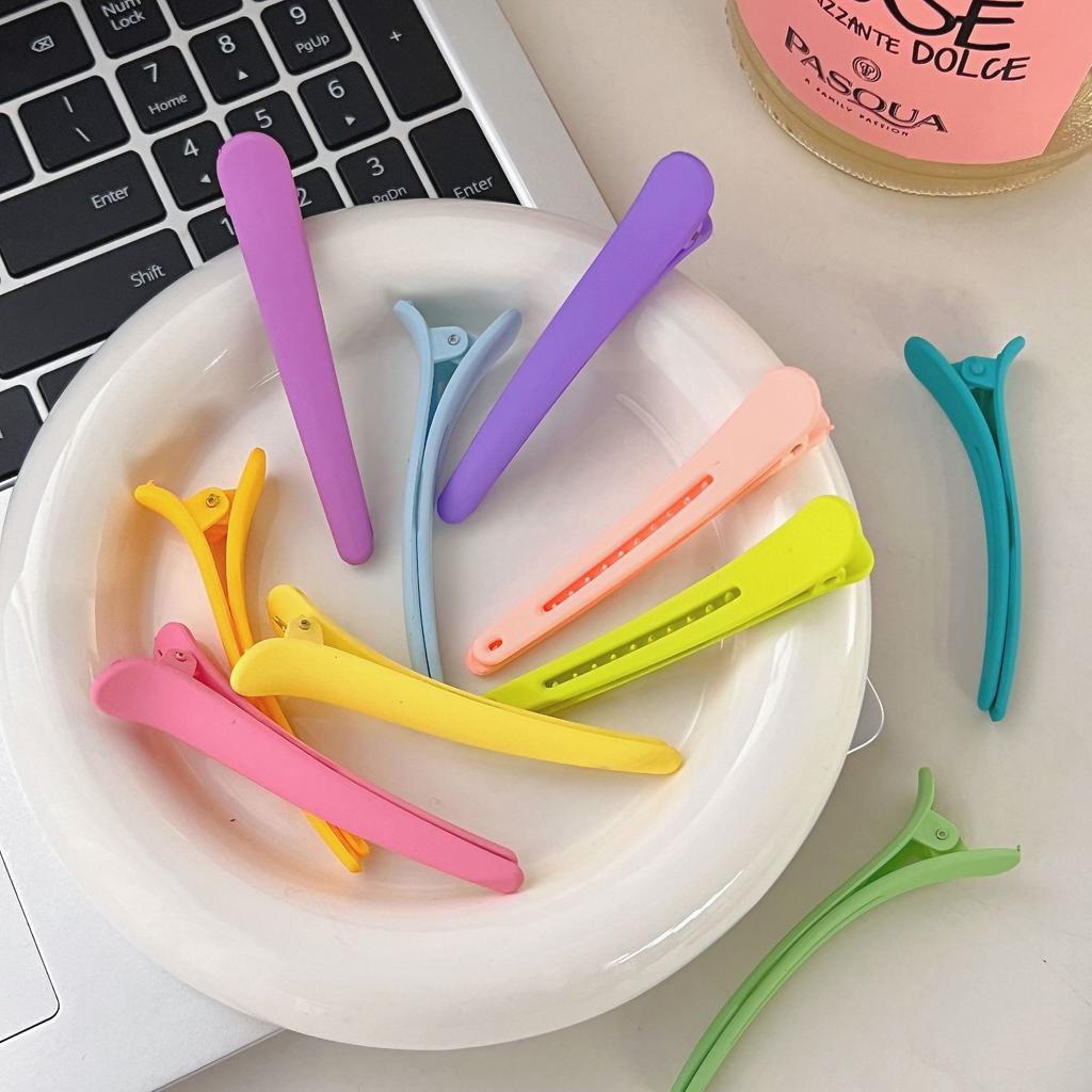 2PCS Ins Wind Hair Clip Frosted Duck Beak Clip Edge Clip Bangs Clip Simple Women's Seamless Hair Clip Korean Hair Accessories Clip