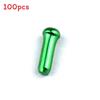 Bicycle Brake Cable End Caps Aluminum Alloy Colorful Set For Mountain Bike Maintenance