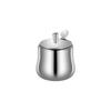 300ml Stainless Steel Sugar Bowl Coffee Seasoning Jar Condiment Pot Spice Container Canister Cruet with Lid and Spoon