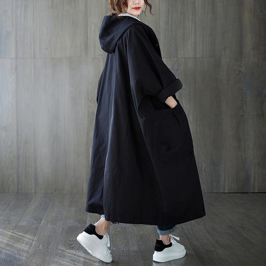 Spring New Arrivals Bohemian Oversized Maxi Coat with Large Pockets for Women, Hoodie, Commute, Casual