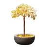 Bestselling Yellow Crystal Tree Teacup Coaster Ornament for Home or Office Decor