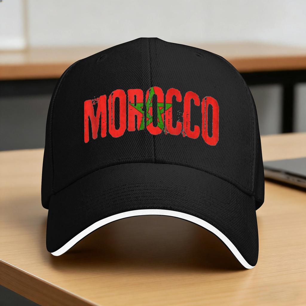 Moroccan Flag Morocco Soccer Baseball Cap Outdoor Sports High Quality Trucker Hat Female Male Casual Print Snapback Cap