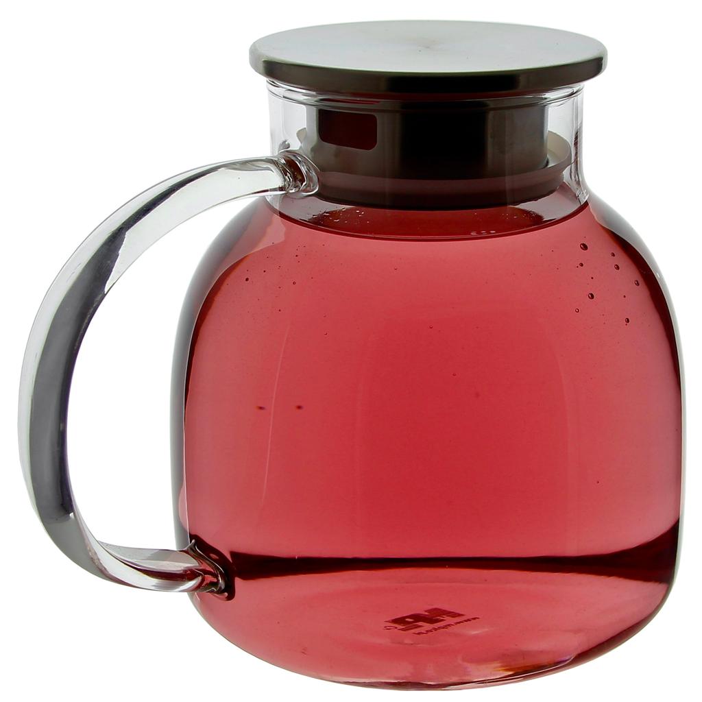 Glass Jug For Water, Juice, Tea, Coffee, Hot 1.2L
