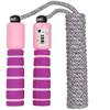 Children's Skipping Rope With Counter, Adjustable Skipping Rope (purple With Pink)