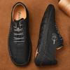 Popular Plus Size Men's Handmade Leather Casual Shoes - Breathable for Spring & Autumn