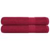 VidaXL Sauna Towels 2 Pcs Bordeaux 80x200cm 360 G/m² 100% Cotton, Towel, Bath Towel, Cotton Towel 136743