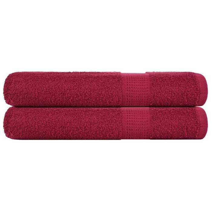 VidaXL Sauna Towels 2 Pcs Bordeaux 80x200cm 360 G/m² 100% Cotton, Towel, Bath Towel, Cotton Towel 136743