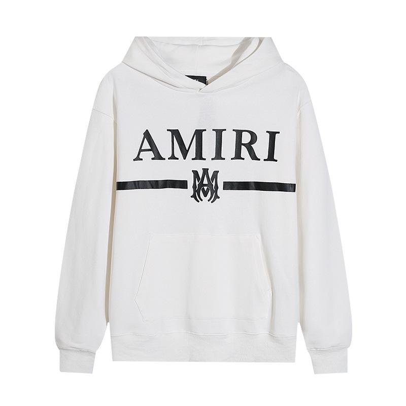 AMIRI Unisex High-Definition Print Casual Hoodie - 2024 Autumn/Winter American Trendy Collection