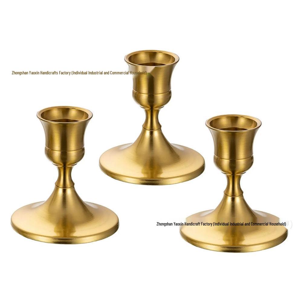European Minimalist Candlestick Ornament for Candlelight Dinner & Wedding Décor
