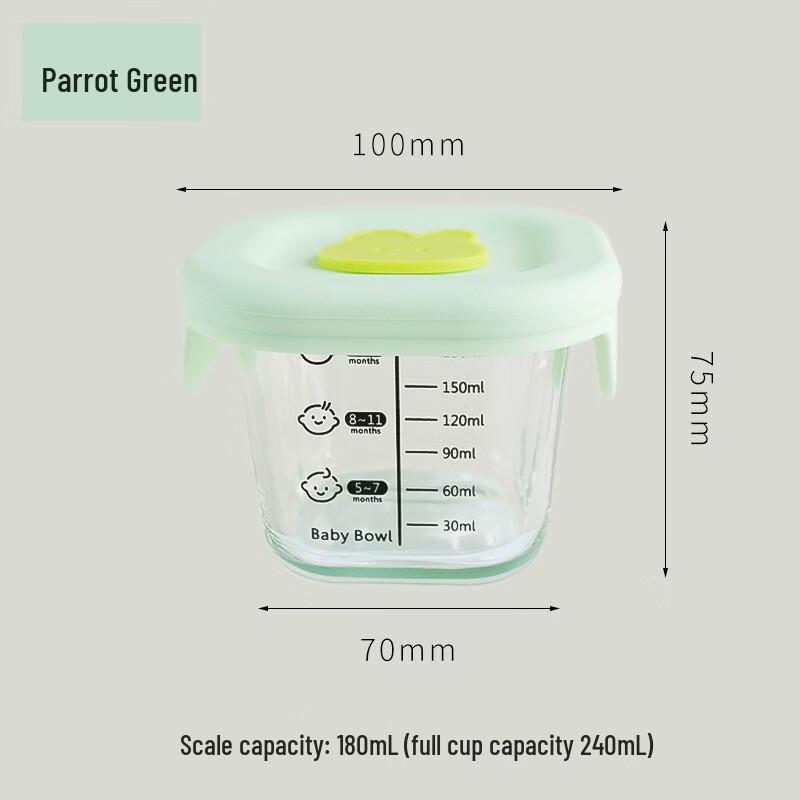 Abay Baby Food Glass Storage Container Set