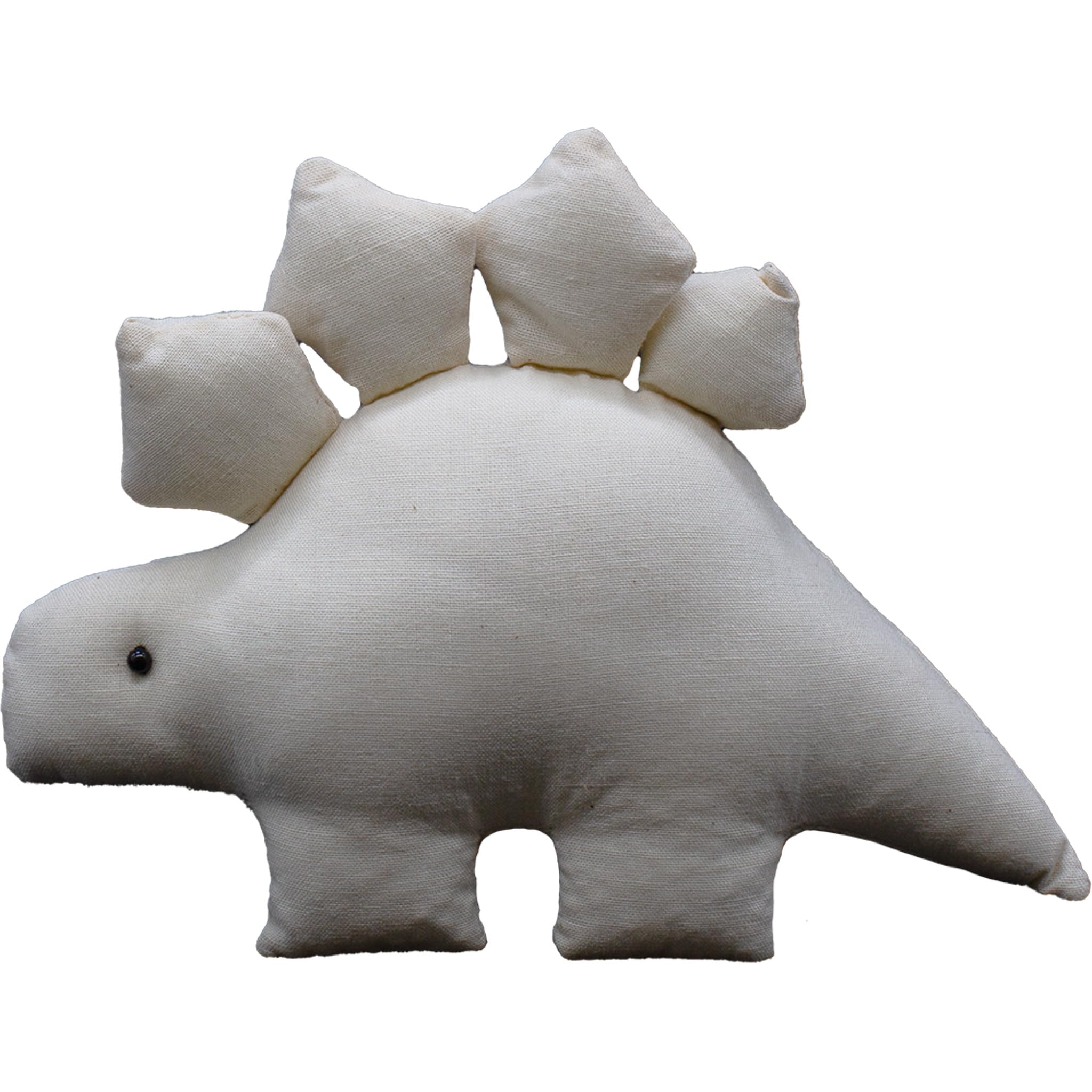 

Canvas Doll Stegosaurus Medium 13x18x6cm (Suitable for writing on colored paper, gift, art workshop, present, get-well gift, celebration)