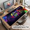 Decorative Artwork Theme Customized Mouse Pad Personalized Print Name Text Desk Mat For Home Office Table Decor