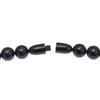 Natural Jet Earring Set Necklace 14 white gold 32.1g Women Used