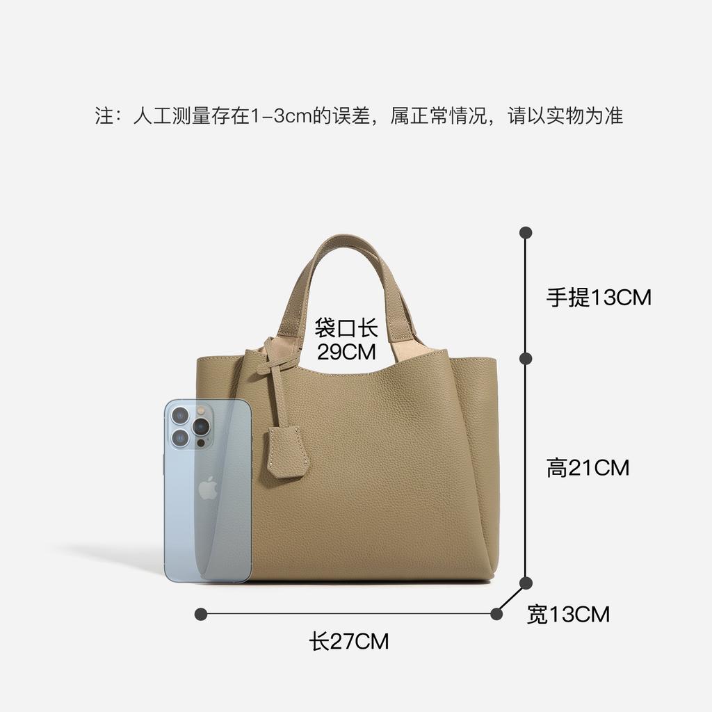 New leather women's tote bag, large bag, mom bag, simple commuter handbag, shoulder and crossbody bag