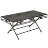 Day and Night - Day and Night Vintage Style Folding Coffee Table Black Metal 100x50x45 Cm